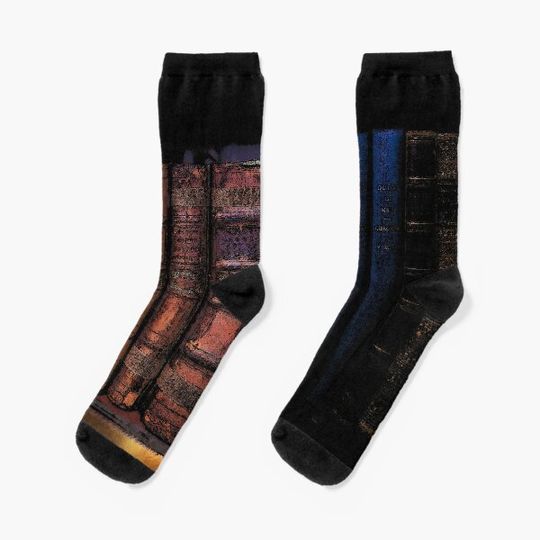 Discover The Book Library - Vintage Books Socks