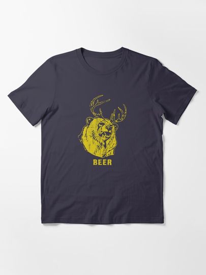 Discover Bear + Deer = Beer (distressed) | Essential T-Shirt 