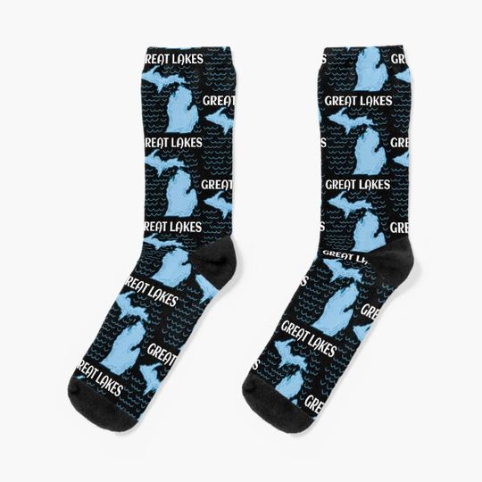 Discover MICHIGAN STATE: Great Lakes Socks