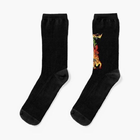 Discover Nekrogoblikon Goblin Dinosaur Socks