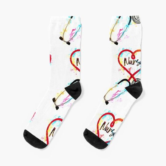 Discover Proud nurse heart Socks