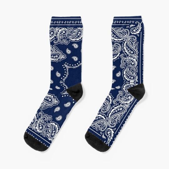 Discover 2022 Paisley Crip Bandana Design - Snoop Dogg Socks