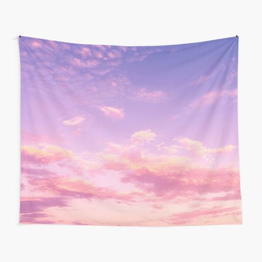Discover Soft Sunset Sky Tapestry