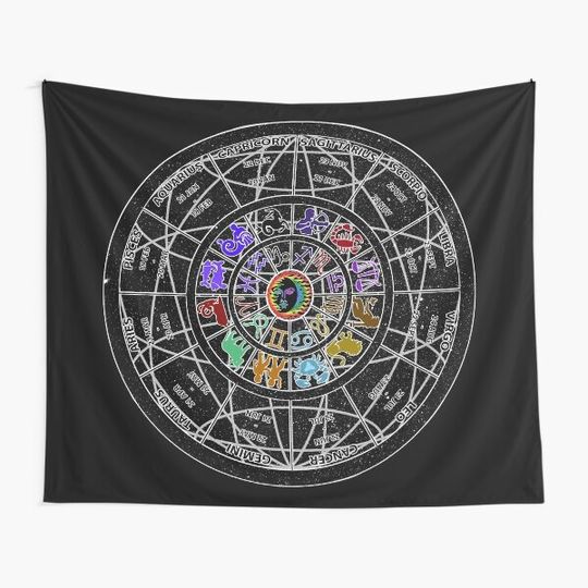 Discover Zodiac Wheel Tapestry