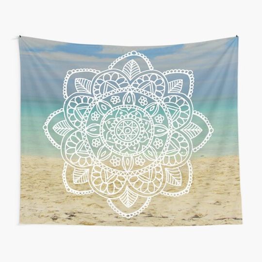 Discover Beach Mandala Tapestry