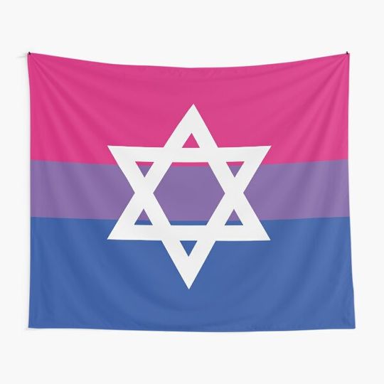 Discover Bi Jewish Pride Tapestry