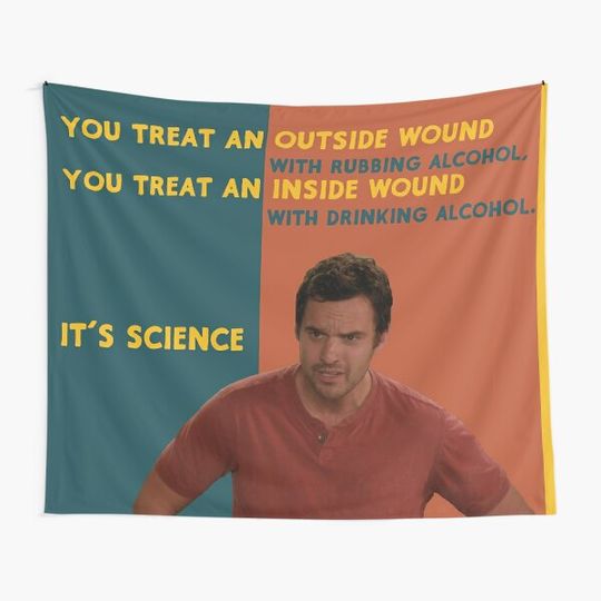 Discover nick miller tapestry - it's science Tapestry