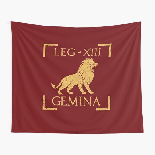 Discover Legio XIII Gemina Lion Emblem Roman Legion Tapestry