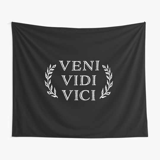 Discover Veni Vidi Vici Caesar Victory Tapestry