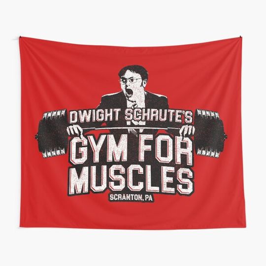 Discover Dw Schrute's Gym For Muscles Tapestry