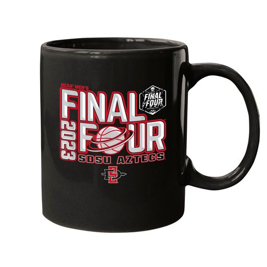 Discover San Diego State Aztecs Final Four 2023 Basketball Dunk Black Mugs