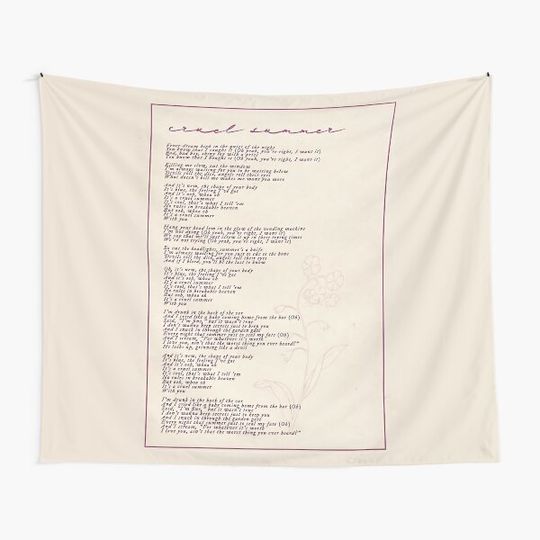 Discover cruel summer lyric Tapestry