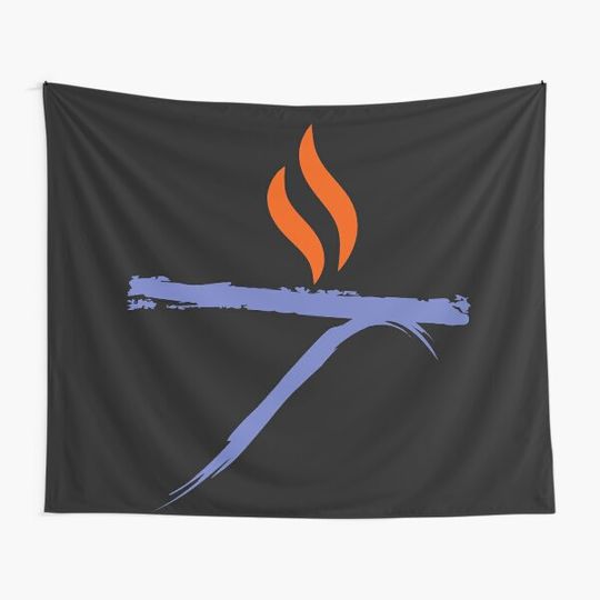 Discover UU Unitarian Universalist Chalice Abstract Tapestry