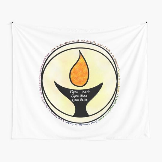 Discover Unitarian Universalist Chalice Tapestry