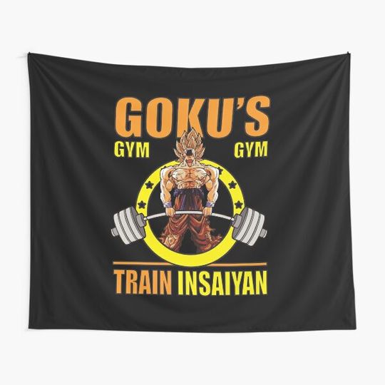 Discover Goku's Gym - Train Insaiyan - Deadlift Tapestry