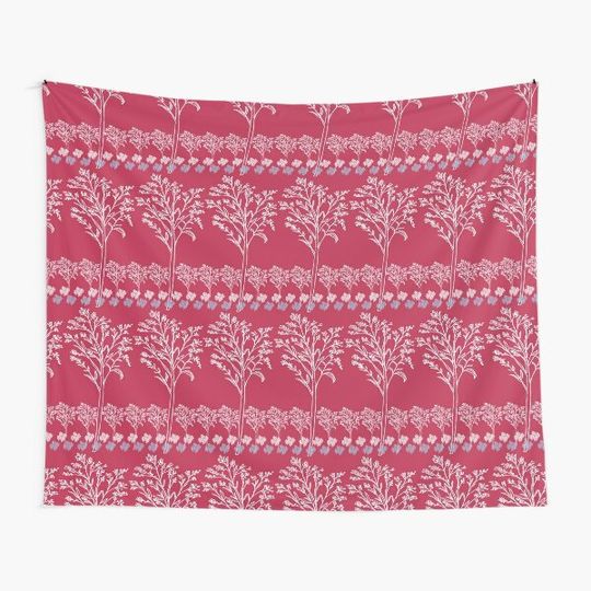 Discover A Walk Through The Garden - Viva Magenta Tapestry