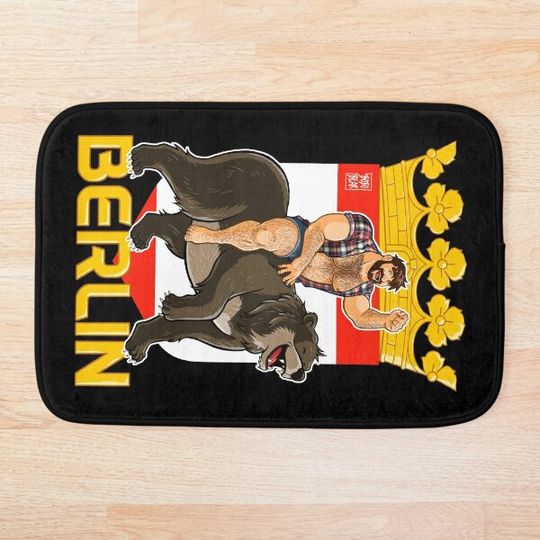 Discover ADAM LIKES BERLIN BEAR Bath Mat