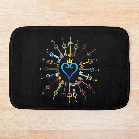 Discover Kingdom Hearts Keyblades ANIME MANGA CARTOON GIFT Bath Mat