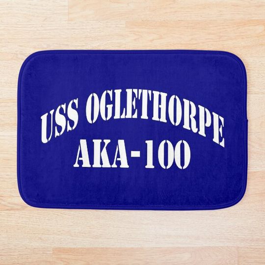 Discover USS OGLETHORPE (AKA-100) SHIP'S STORE Bath Mat