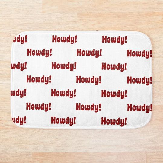 Discover Howdy! groovy Bath Mat