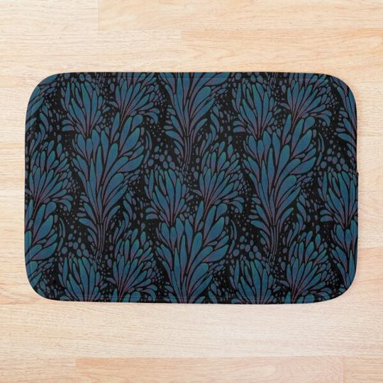 Discover Psychic Succulents (Night) Bath Mat