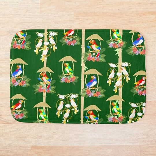 Discover Tiki Room Birds Bath Mat