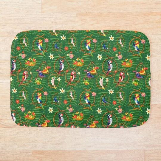 Discover Enchanted Tiki Room Bath Mat