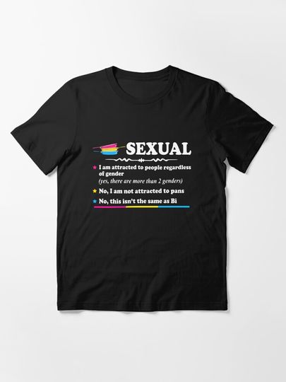 Discover Pansexual Definition Gay Pride LGBT Pansexual | Essential T-Shirt 