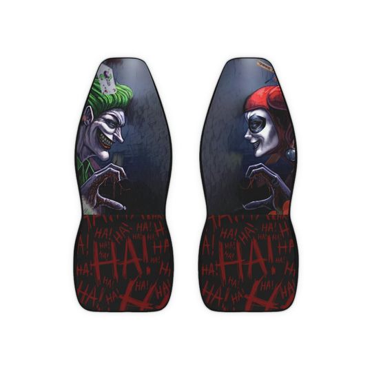Discover Harley Quinn and Joker Themed Car Seat Covers