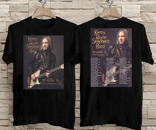 Discover 2023 Kenny Wayne Shepherd Trouble Is 25Th Aniversary World Tour 2023 T-Shirt