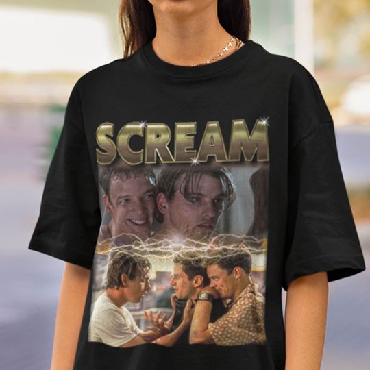 Discover SCREAM Stu Macher Billy Loomis Shirt, Let's Watch Scary Movie Shirt