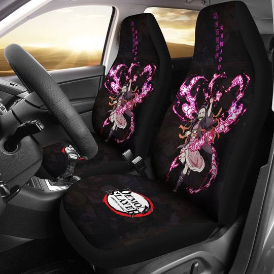 Discover Nezusko Kamando DS Car Seat Covers, Japanese Anime Car Accessories