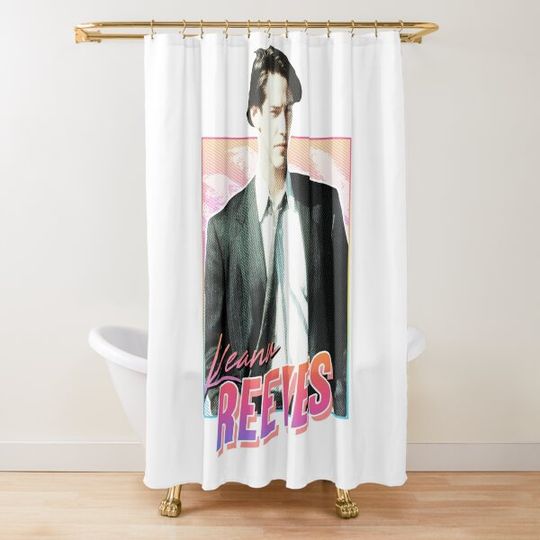 Discover Keanu Reeves - 80s design Shower Curtain