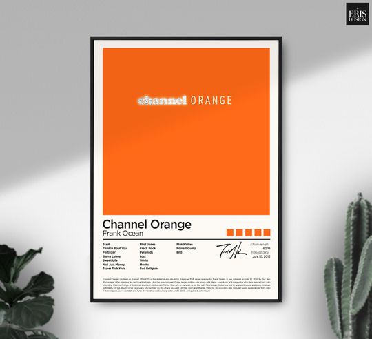 Discover Frank Ocean - Channel Orange - Album Art Poster