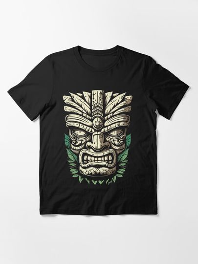 Discover Tiki Mask Island Vacation Design by gnarly | Essential T-Shirt 