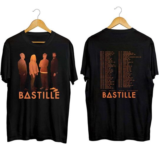 Discover Bastille 2023 North American Tour Shirt, Bastille Band Fan Shirt