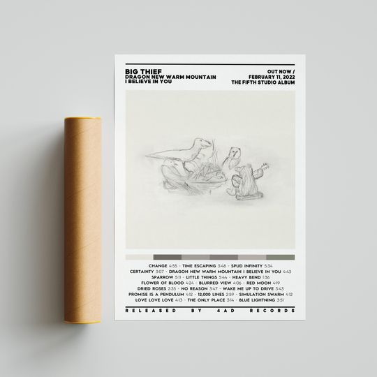 Discover Big Thief - Dragon New Warm Mountain I Believe in You Album Poster