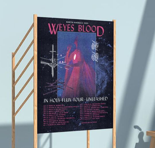 Discover Weyes Blood North America 2023 Poster, Tour Poster