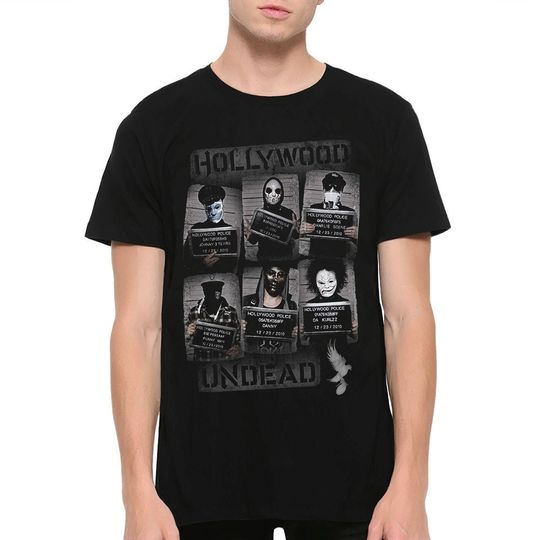 Discover Hollywood Undead Mugshot T-Shirt, Men's Women's Sizes
