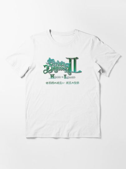 Discover Etrian Odyssey II Heroes Of Lagaard Japanese Text | Essential T-Shirt 