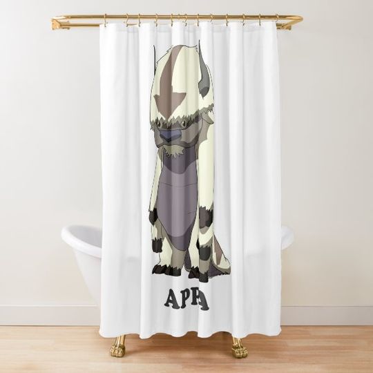 Discover Appa with text Shower Curtain