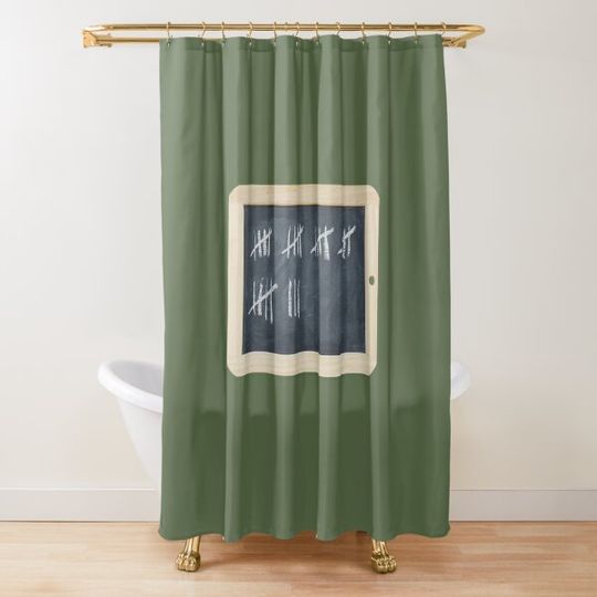 Discover slate Shower Curtain
