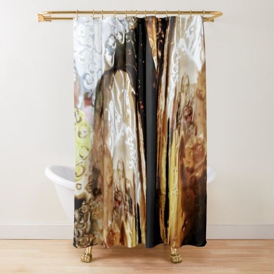 Discover Metallic Bronze Shower Curtain