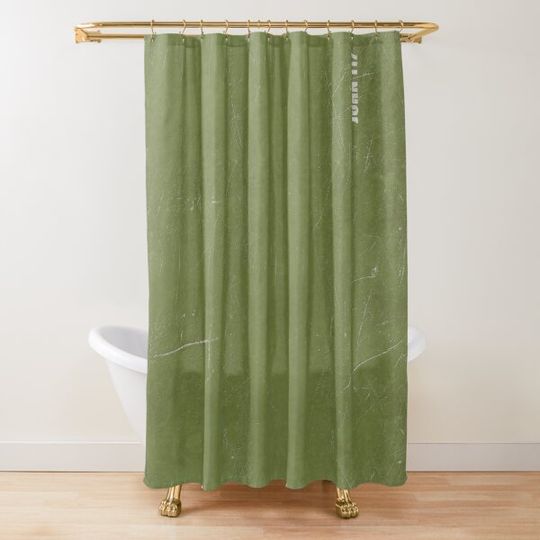 Discover Halo Infinite Master Chief Mjolnir Armor Texture with John 117 Stencil Shower Curtain