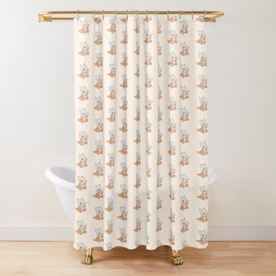 Discover Little Bone Dinosaur Shower Curtain
