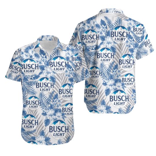 Discover Light Beer Unisex Hawaiian Shirt, Busch Latte Beer Button Up Shirt