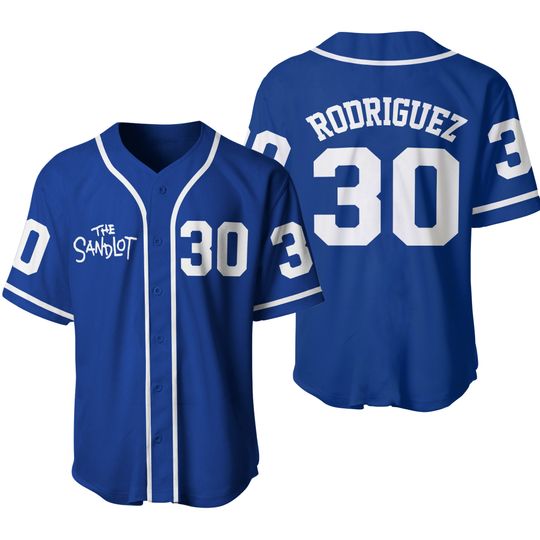 Discover Youth The Sandlot Benny 'The Jet' Rodriguez 30 Hip Hop Stitched Sports Boys Shirts Movie Baseball Jerseys