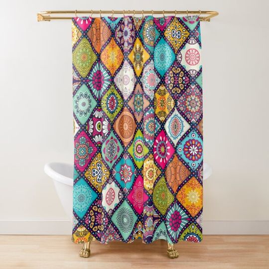 Discover colorful mandalas Shower Curtain