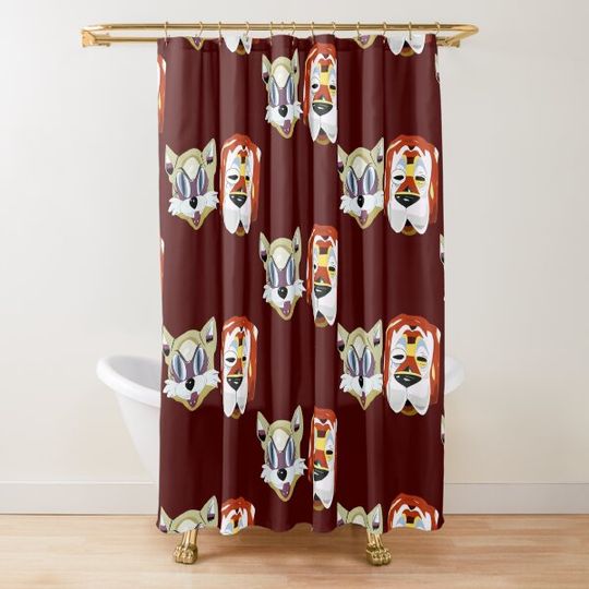 Discover Breakfast at Tiffany_s Masks Shower Curtain