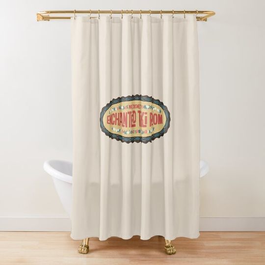 Discover Enchanted Tiki Room Shower Curtain